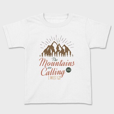 The Mountains Are Calling, Tricou Copii