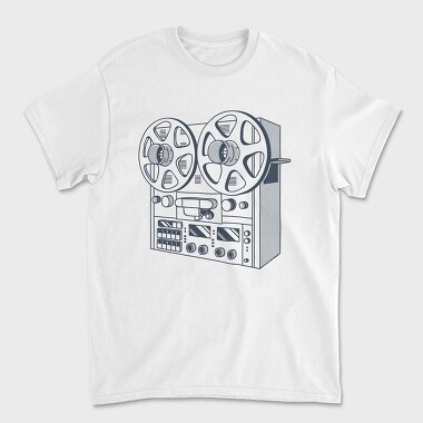 Tricou Barbati (Unisex), Vintage Audio Illustration 2