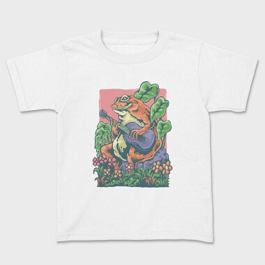 Vintage Frog Guitar, Tricou Copii