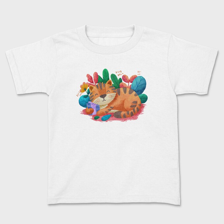 Watercolor Cat, Tricou Copii