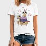 Rabbit On Turtle, Tricou Barbati (Unisex)
