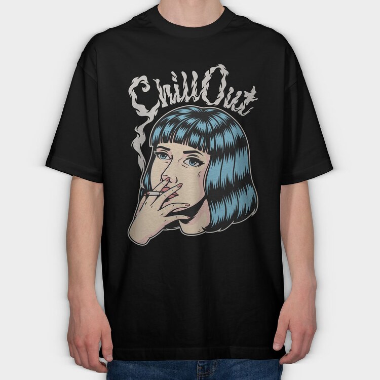 Smoke Out Girl, Tricou Oversize Barbati (Unisex)