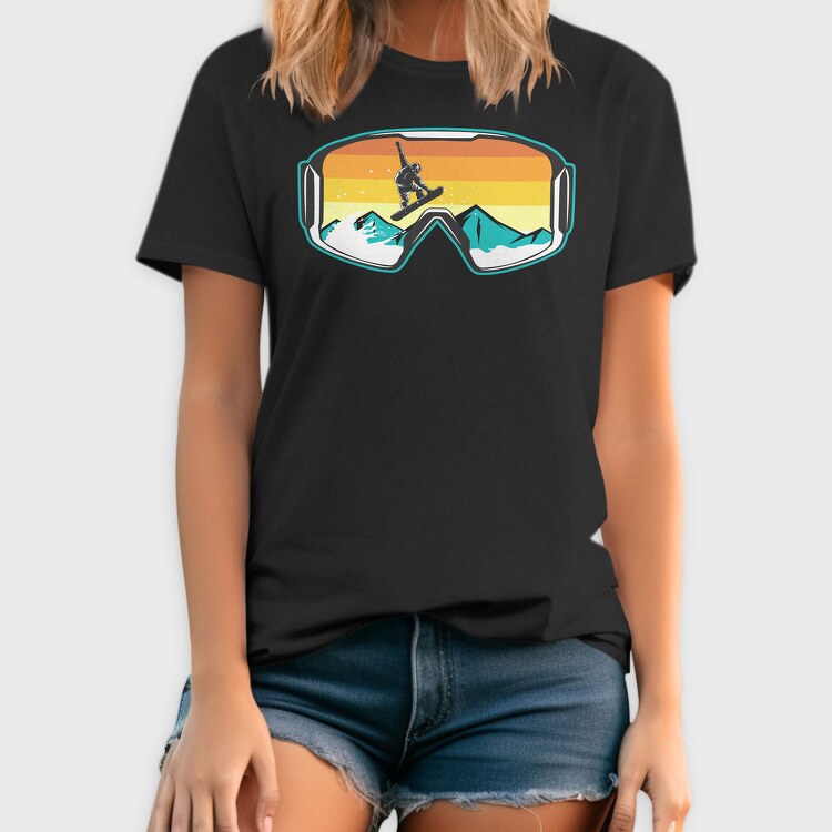 Snowboard Goggles, Tricou Barbati (Unisex)