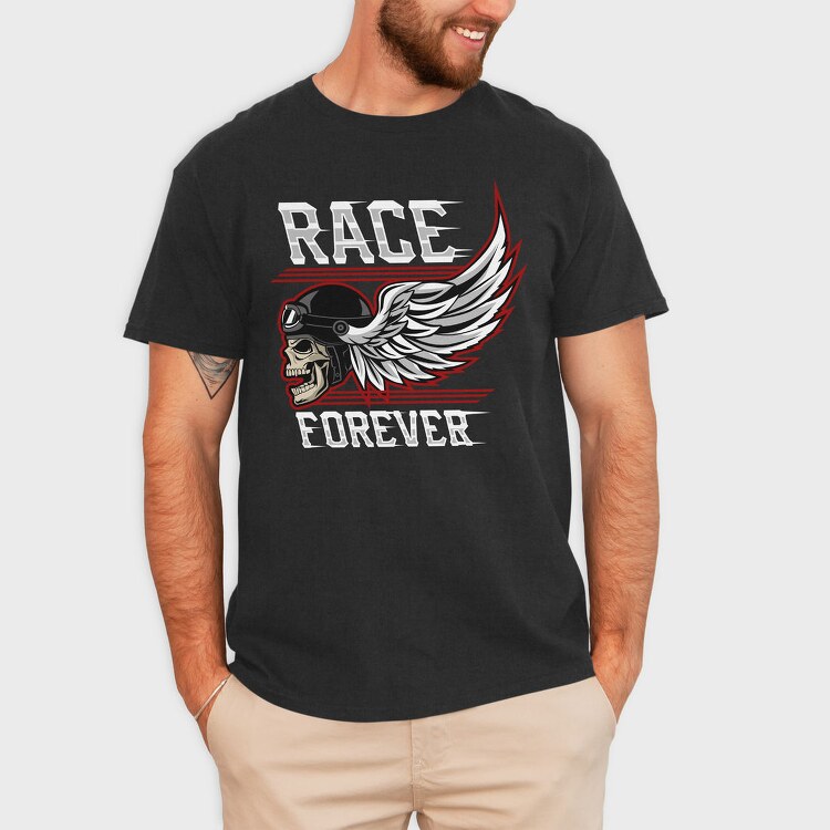 Race Forever, Tricou Barbati (Unisex)
