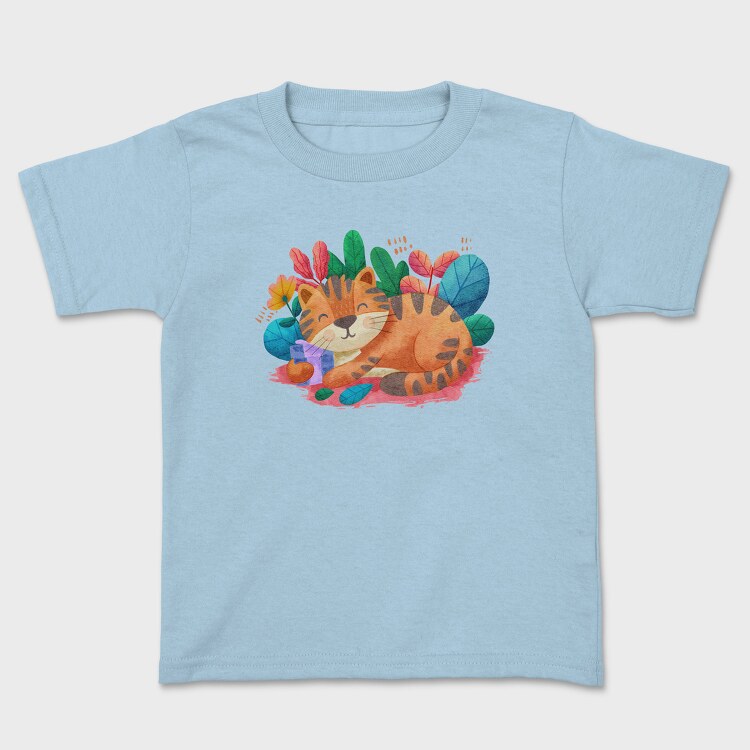 Watercolor Cat, Tricou Copii