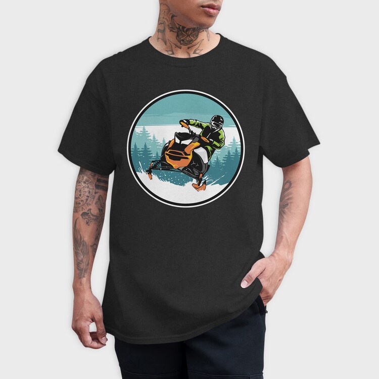 Snowrider Adventure, Tricou Barbati (Unisex)