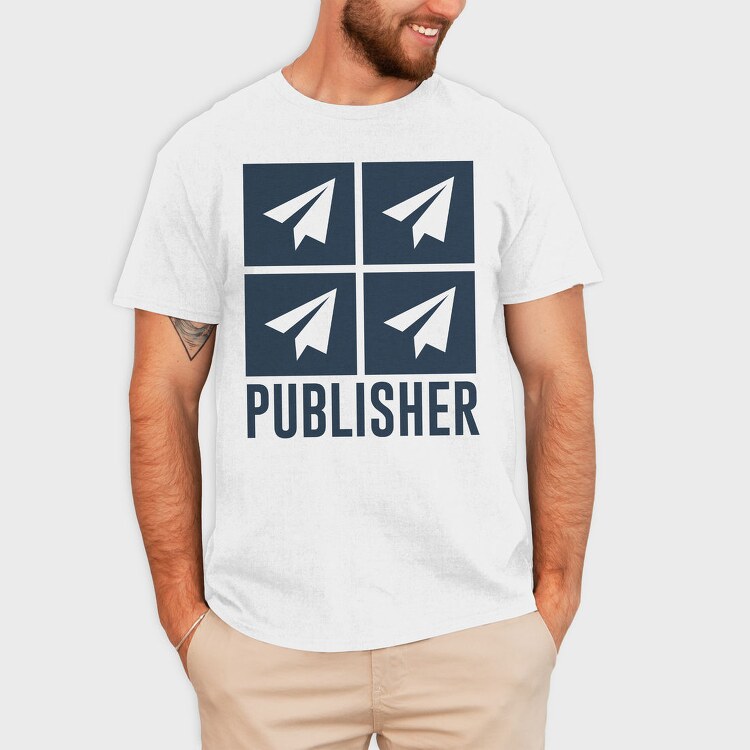 Paper Plane Publisher, Tricou Barbati (Unisex)