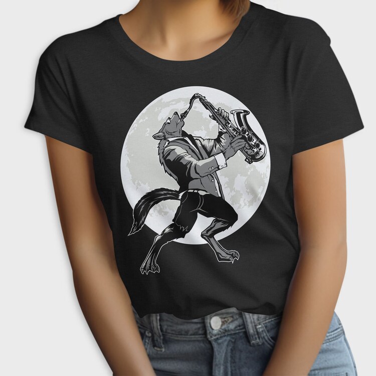 Howling Saxophone Wolf, Tricou Femei
