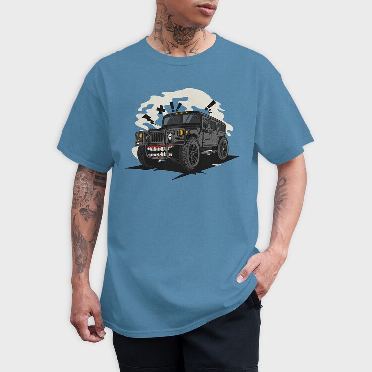 Angry Hummer Teeth, Tricou Barbati (Unisex)