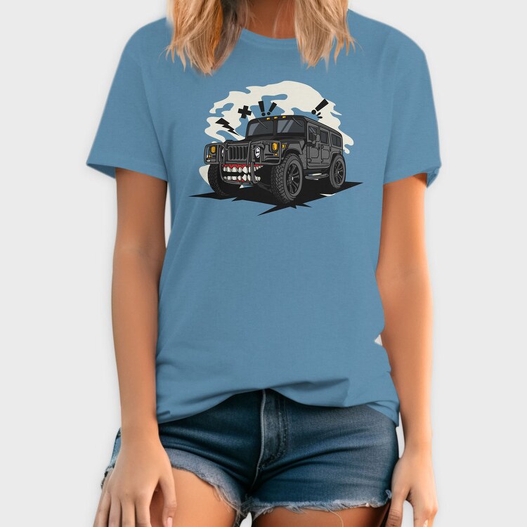 Angry Hummer Teeth, Tricou Barbati (Unisex)
