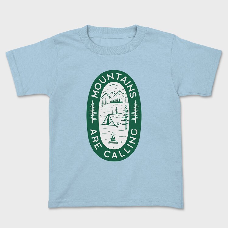 Mountains Are Calling Green, Tricou Copii