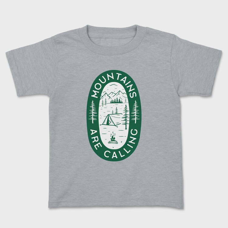 Mountains Are Calling Green, Tricou Copii