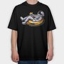Astronaut Beer Float, Tricou Oversize Barbati (Unisex)