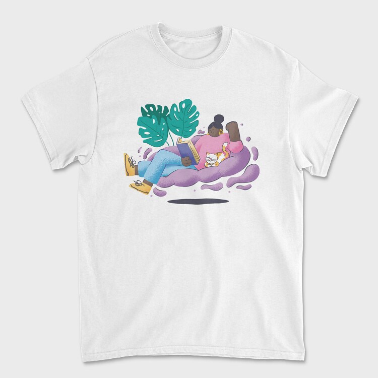 Girl Reading, Tricou Barbati (Unisex)