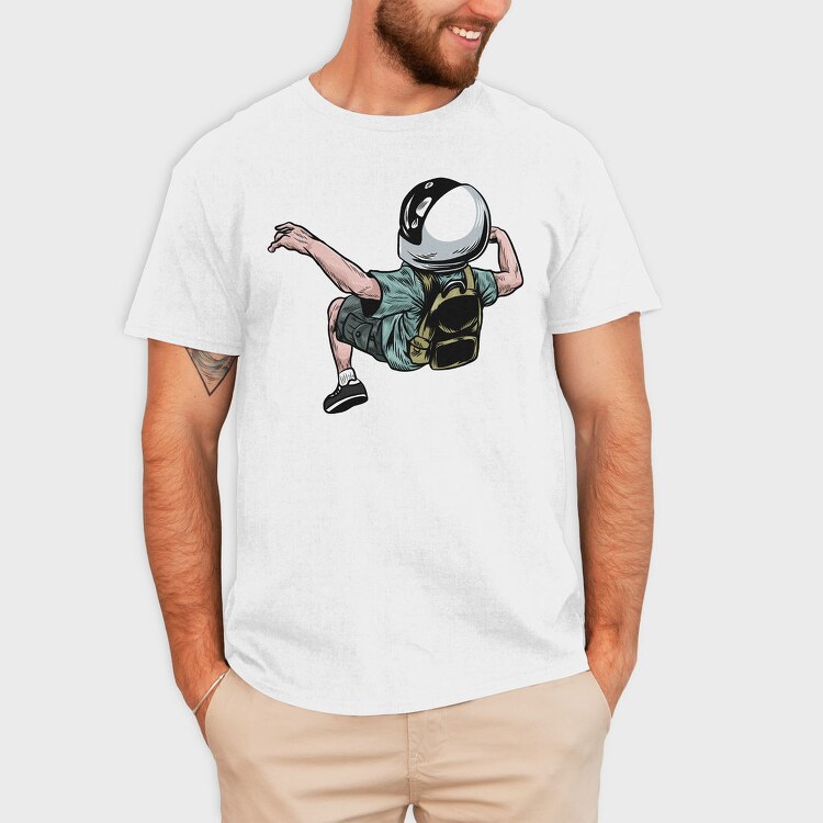 Astronaut Jump, Tricou Barbati (Unisex)