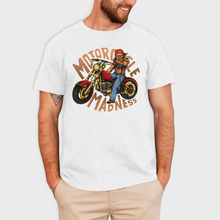 Motorcycle Madness, Tricou Barbati (Unisex)