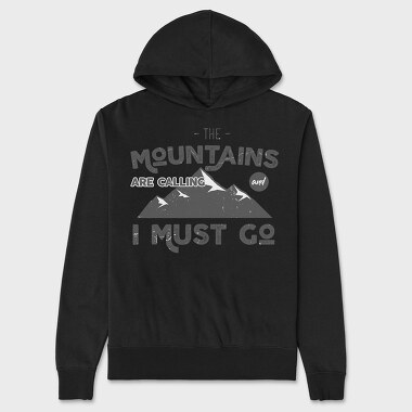 The Mountains Are Calling 2, Hanorac Oversize Barbati (Unisex)