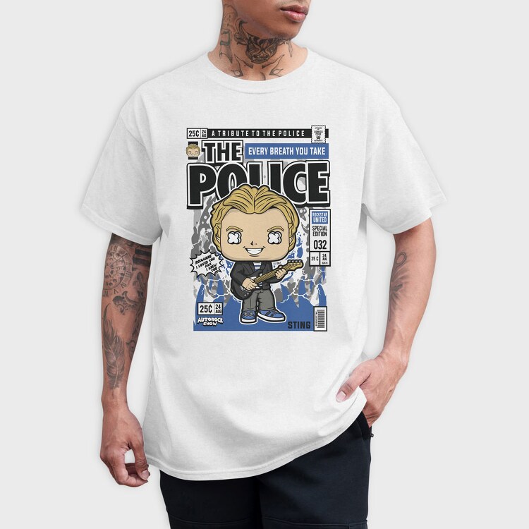 The Police Sting, Tricou Barbati (Unisex)