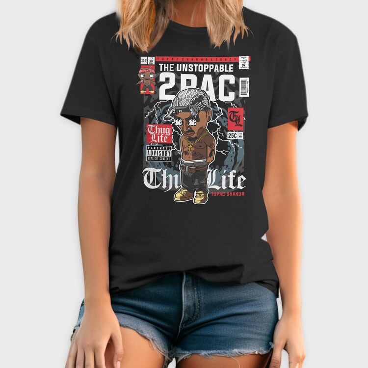 Tupac, Tricou Barbati (Unisex)
