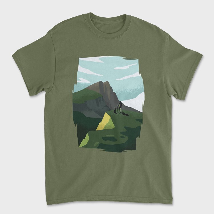 Munros Hiking, Tricou Barbati (Unisex)