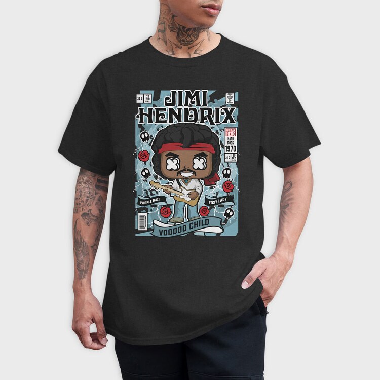 Jimmy Hendrix, Tricou Barbati (Unisex)