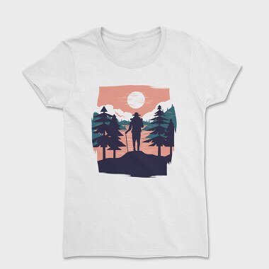 Tricou Femei, Hiking Sunset