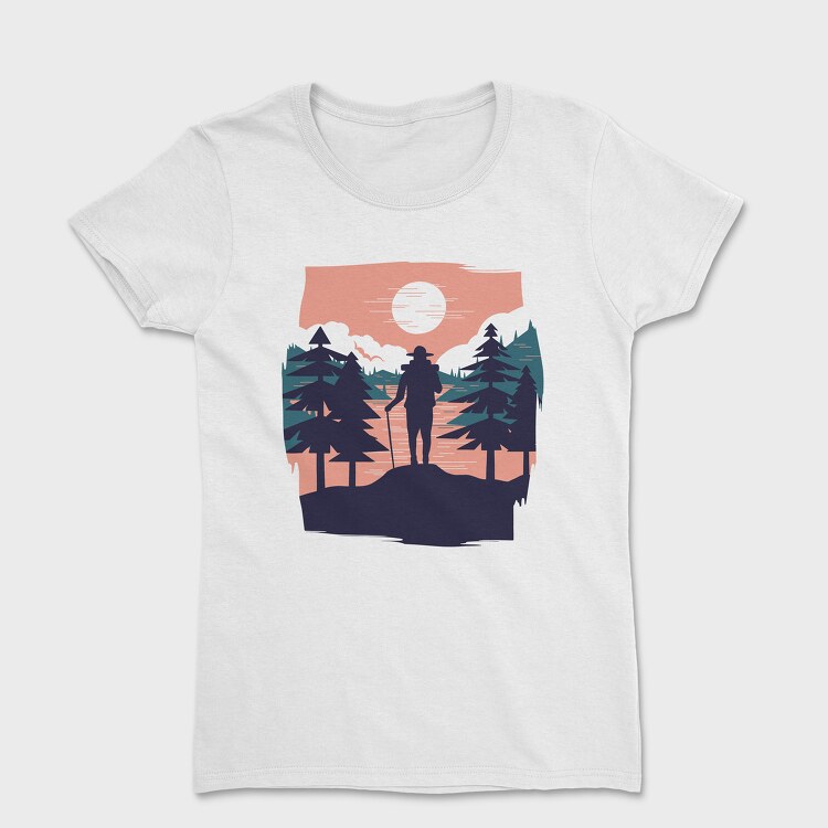 Hiking Sunset, Tricou Femei