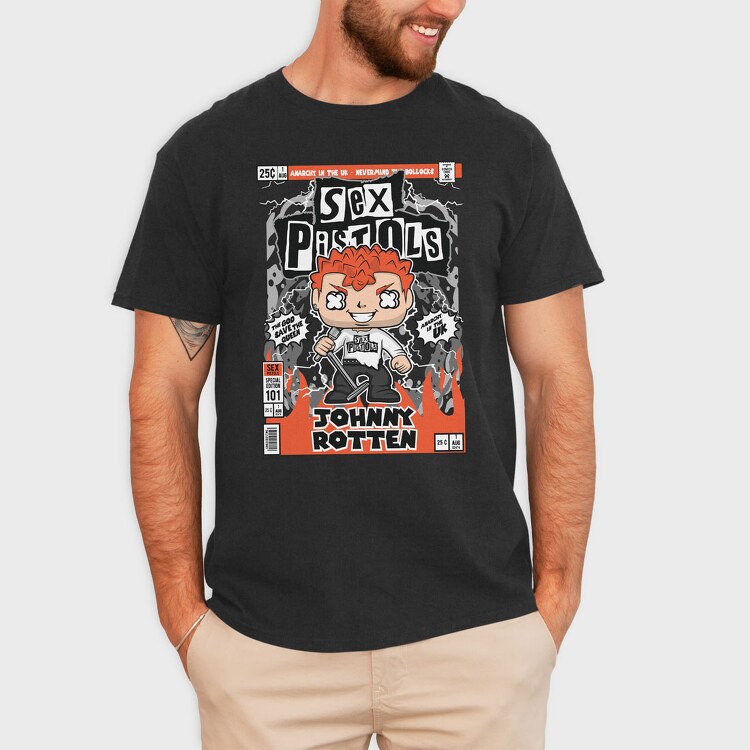 Johnny Rotten Sex Pistols, Tricou Barbati (Unisex)