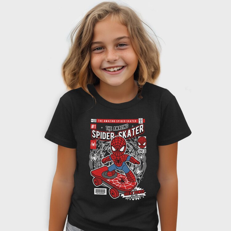 Spiderman Skateboard, Tricou Copii
