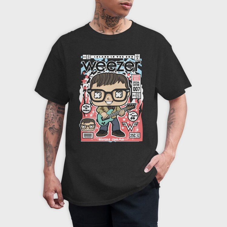 Rivers Cuomo Weezer, Tricou Barbati (Unisex)