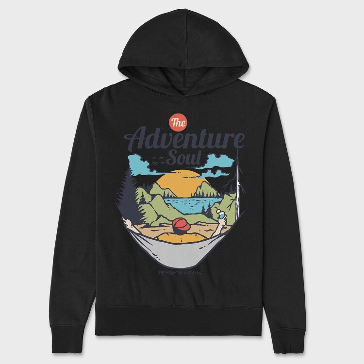 The Adventure Soul, Hanorac Oversize Barbati (Unisex)