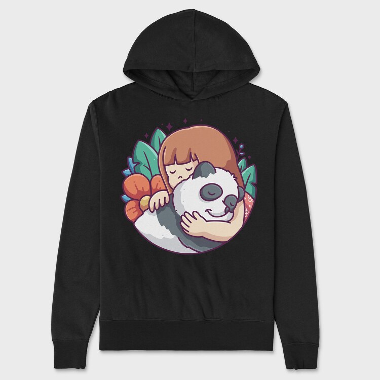 Panda, Hanorac Oversize Barbati (Unisex)