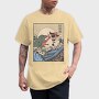 Kaiju Vs Cat, Tricou Barbati (Unisex)