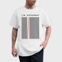 Im Different Red Line, Tricou Barbati (Unisex)