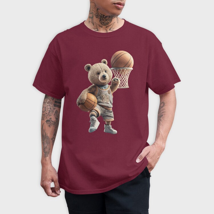 Teddy Bear Basket, Tricou Barbati (Unisex)