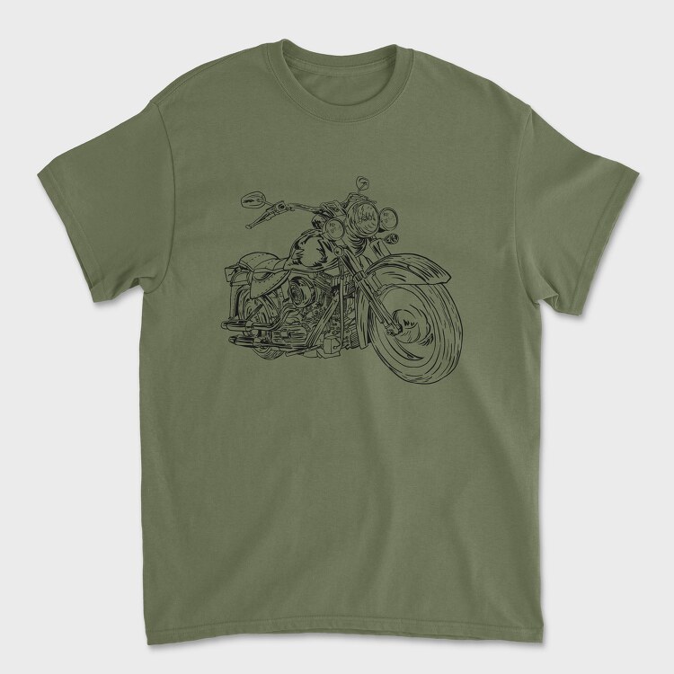 Harley Motorcycle, Tricou Barbati (Unisex)