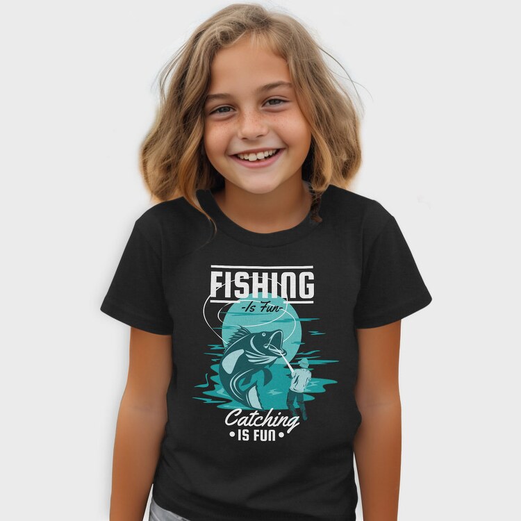 Fishing Fun Fisherman, Tricou Copii