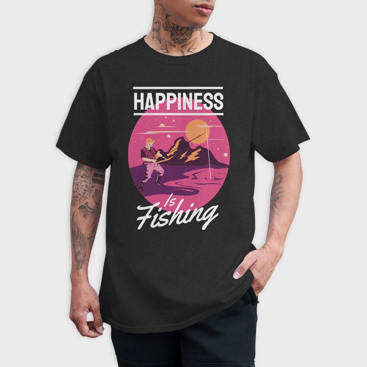 Fishing Is Life, Tricou Barbati (Unisex)
