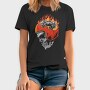 Motorcycle Skull Fire, Tricou Barbati (Unisex)