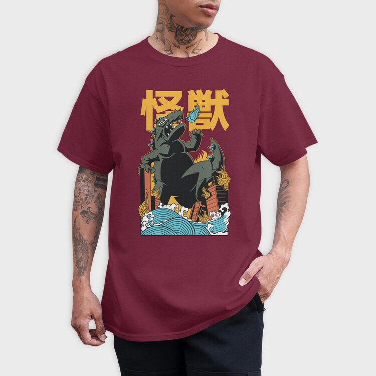 Kaiju, Tricou Barbati (Unisex)