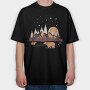 Mountain Bear Stroll, Tricou Oversize Barbati (Unisex)