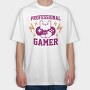 Professional Gamer Controller, Tricou Oversize Barbati (Unisex)