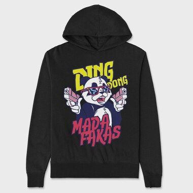Ding Dong Panda T Shirt, Hanorac Oversize Barbati (Unisex)