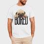 Pug Bored Tongue Out, Tricou Barbati (Unisex)