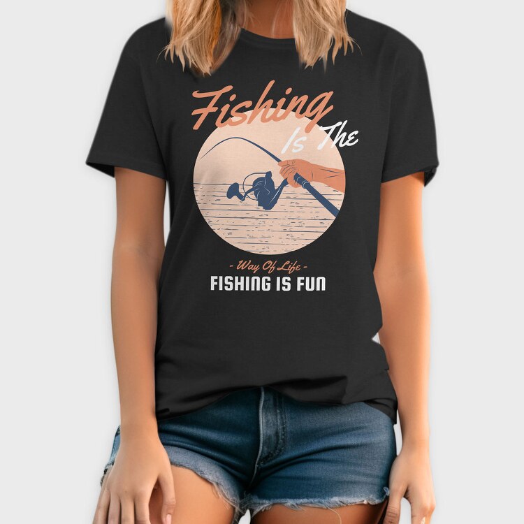 Fishing Way Of Life, Tricou Barbati (Unisex)
