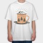 Cozy Mountain Mug, Tricou Oversize Barbati (Unisex)