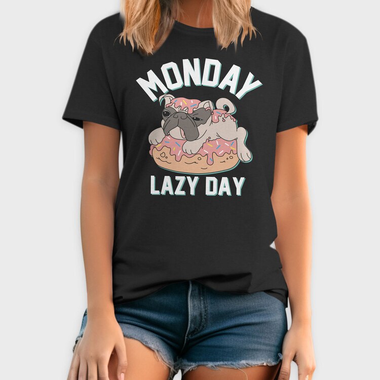Pug Donut Monday, Tricou Barbati (Unisex)