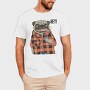 Pug Hey Plaid, Tricou Barbati (Unisex)