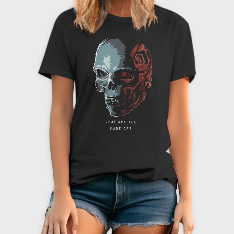 Cyberpunk Skull, Tricou Barbati (Unisex)