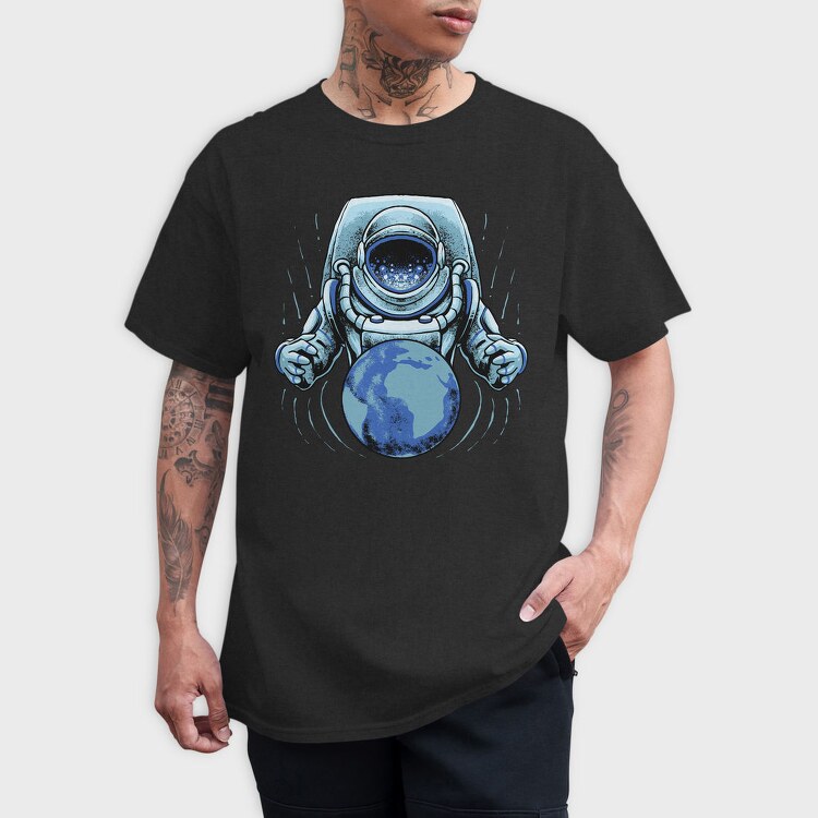 Space Explorer Earth, Tricou Barbati (Unisex)